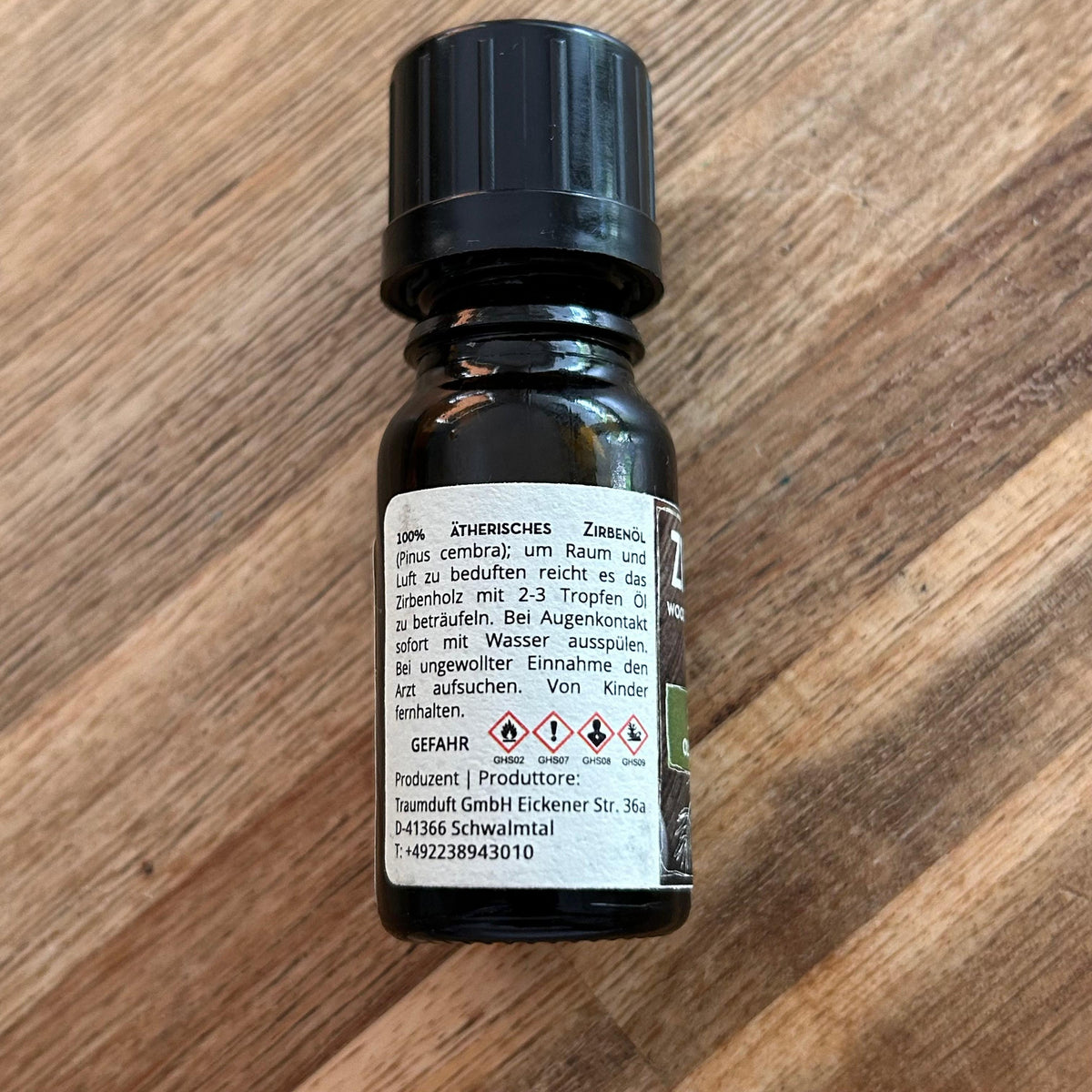 Zirbenöl 10 ml ätherisch — 100 % naturrein aus Zirbelkiefer