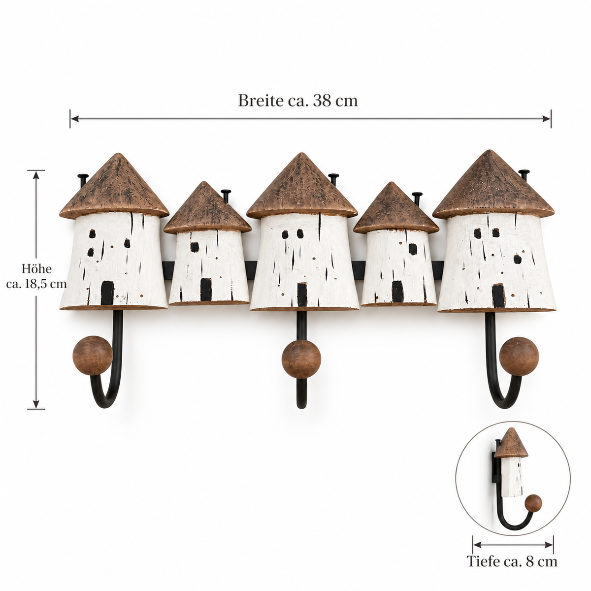 Haeusergarderobe mit Maße 