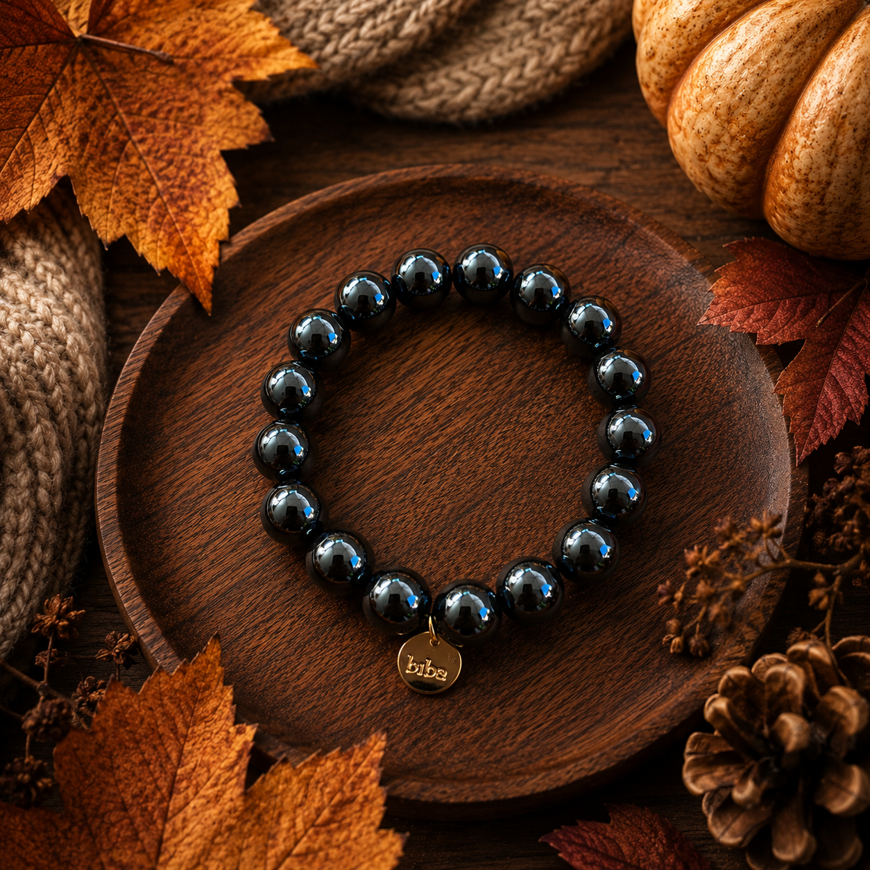 Perlenarmband – elastisch in 2 verschiedenen Farben (ca 12 mm)