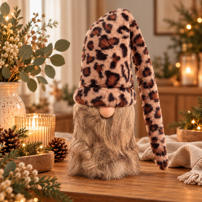 Großer Weihnachtswichtel mit Leo-Mütze – 60 cm